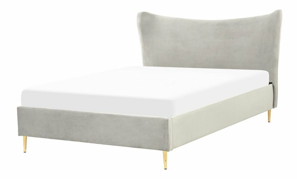 Bračni krevet 140 cm Chaza (svijetlosiva)