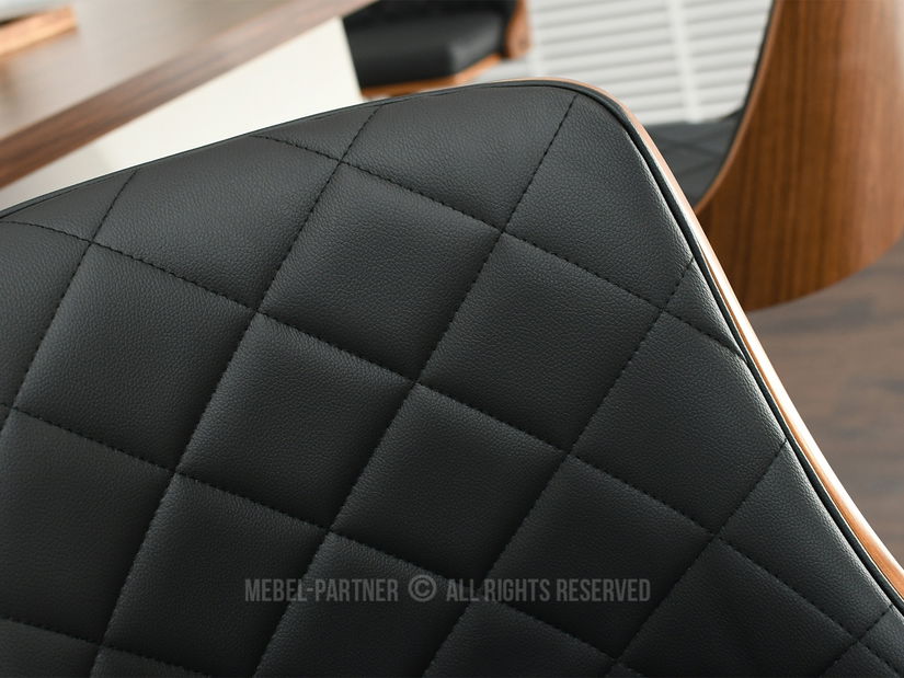 Stolička Haire (orech tmavý + čierna)