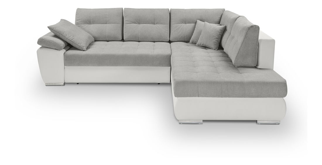 Rohová sedačka BRW Carl Lux 3DL.RECBK (sivá + biela) (P)