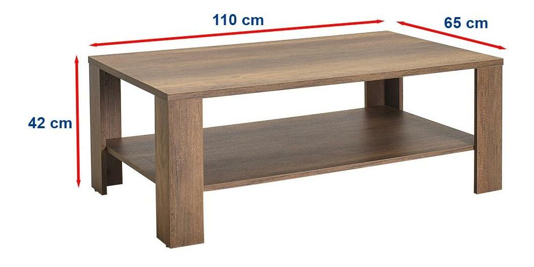 Măsuță de cafea Salome 2 (nuc oslo) 