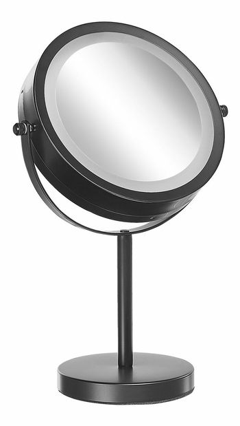 Makeup zrkadlo ø 17 cm Tucha (čierna)