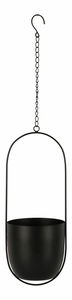 Závesný kvetináč Clomeriaina (čierna)