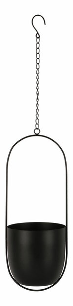 Függő virágcserép Clomeriaina (fekete)