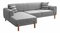 Rohová sedačka Mochi (sivá) (L)