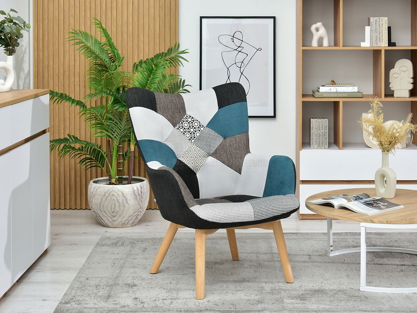 Fotel Nutri (patchwork + bükk)