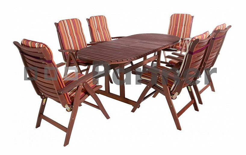 Záhradný nábytok Bali 1+6 (Meranti)