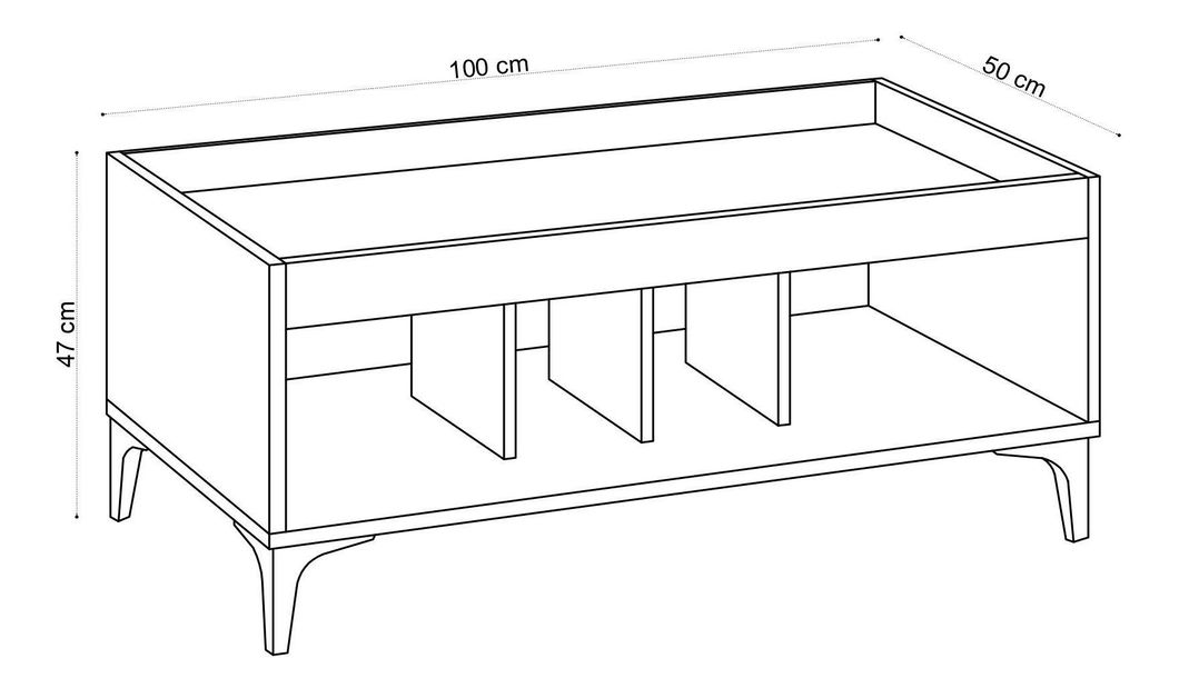 Konferenčný stolík Aliex 1 (dub)