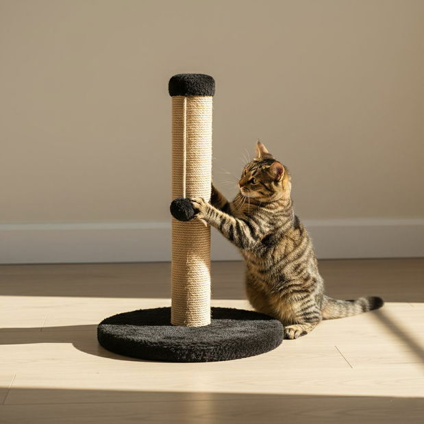 Škrabadlo pre mačky Coria (čierna)