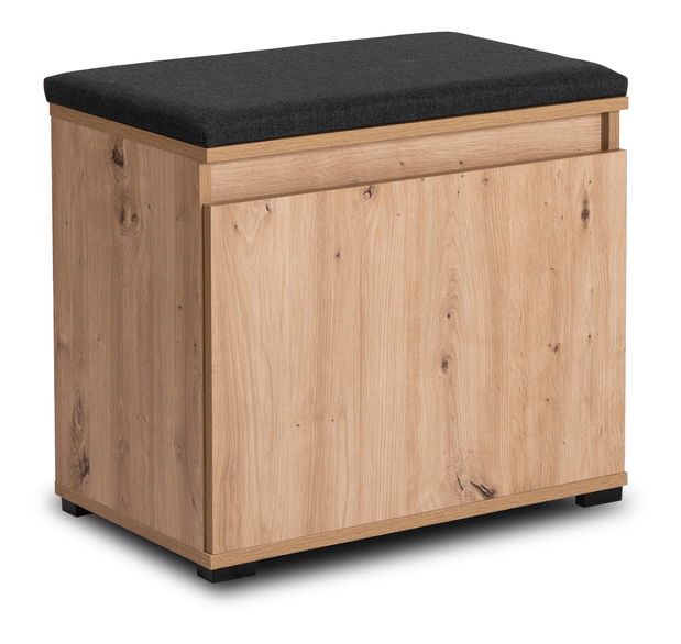 Skrinka na topánky Modernia (dub artisan + grafit) 