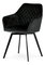 Jedálenská stolička Danarra-425-BK4 (čierna)