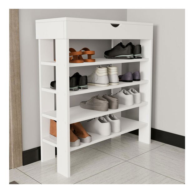 Cipőtároló (cipősszekrény) Ronal (fehér)