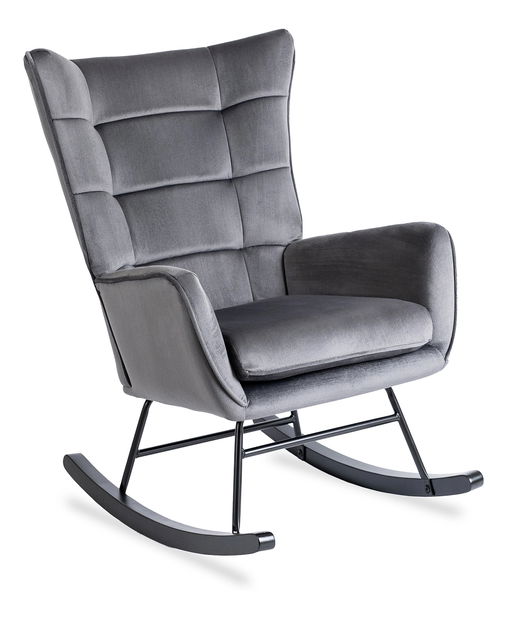 Fotelja za ljuljanje Jasusas (tamnosiva) 