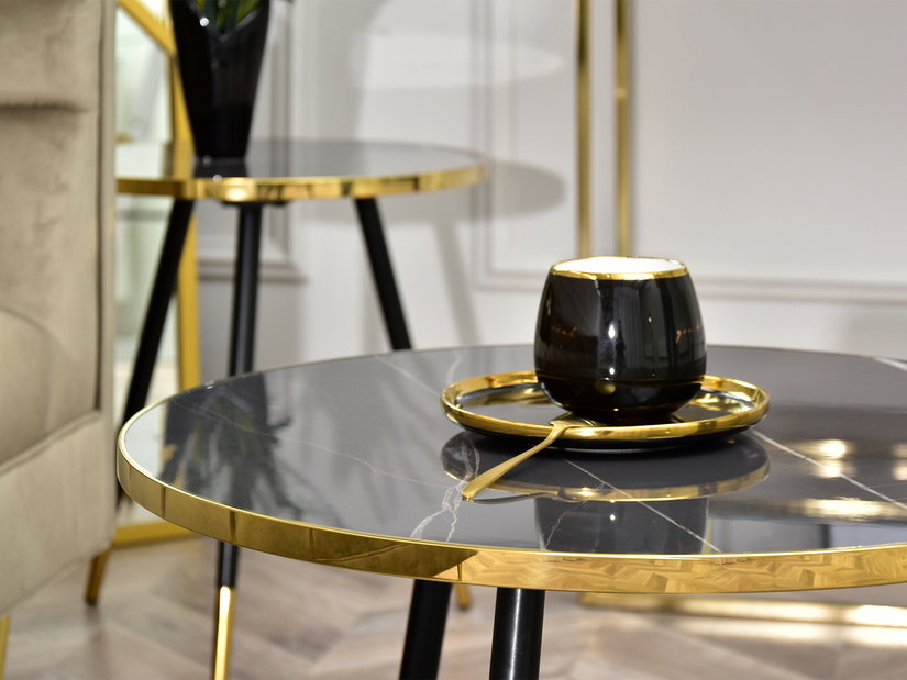 Măsuță de cafea Zoya Xl (grafit + negru) *vânzare stoc