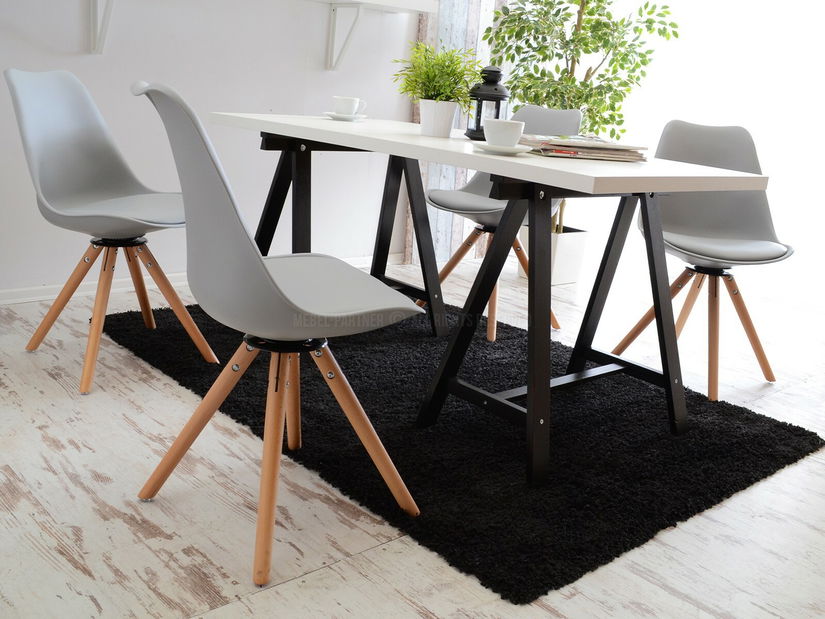 Stolička Large Otoc (sivá + čierna)