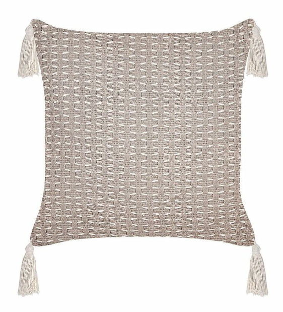Sada 2 ozdobných vankúšov 42 x 42 cm Hakko (béžová)