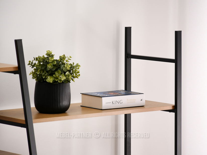 Regál Gecon Reg (tölgy + fekete)