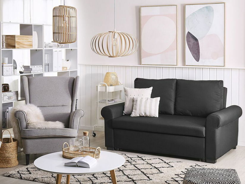 Pohovka dvojsedačka SALADA (čierna)