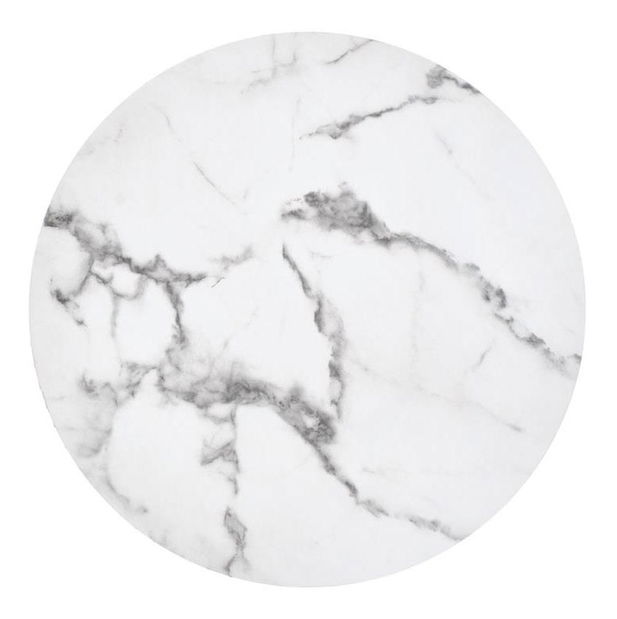 Masă de cafea Aleshia (Marmură + Negru)