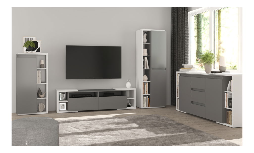 Set za dnevni boravak Nancy 02 (svijetlosiva + antracit)