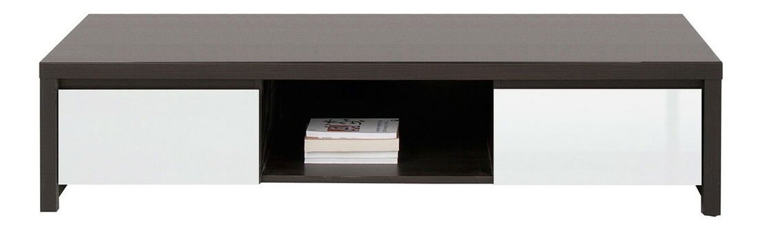 TV asztal Kasey RTV2S (wenge + fényes fehér)
