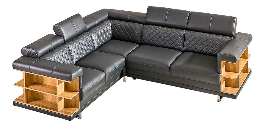 Sarokkanapé Ray (sötétszürke) (B)