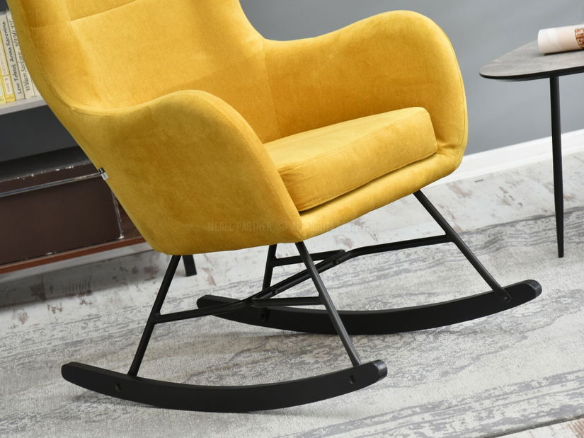 Fotel Nesia (sárga + fekete bükk)