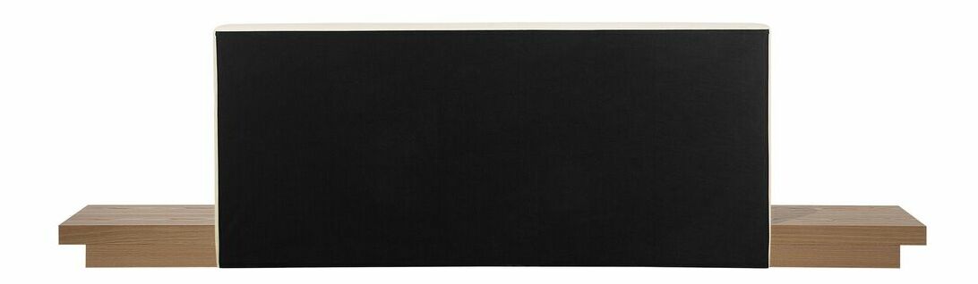 Vodeni bračni krevet 180 cm Zendaya (svijetlo drvo) (s madracem)