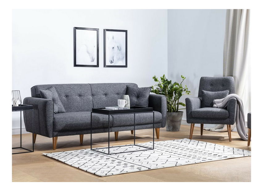 Ülőgarnitúra 3+1 Arizona (antracit)