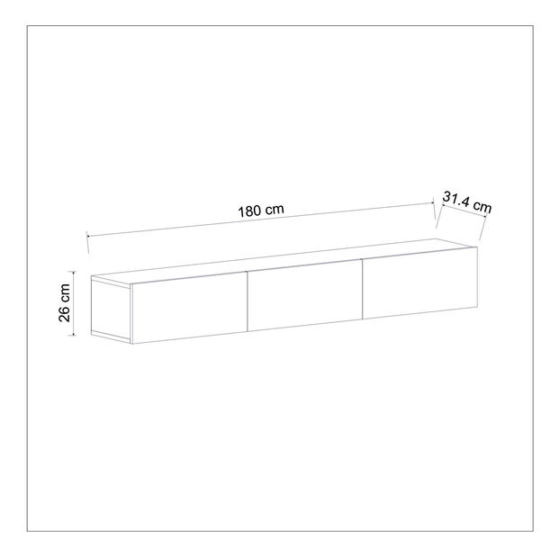 Masă TV/Dulap Tessa (Alb)