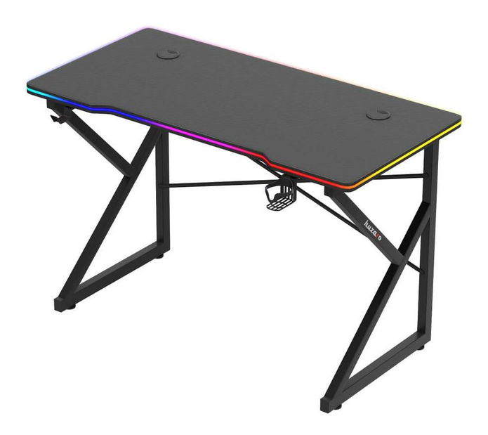 Masă PC Hyperion 1.7 (negru + multicolor) (cu iluminat LED)