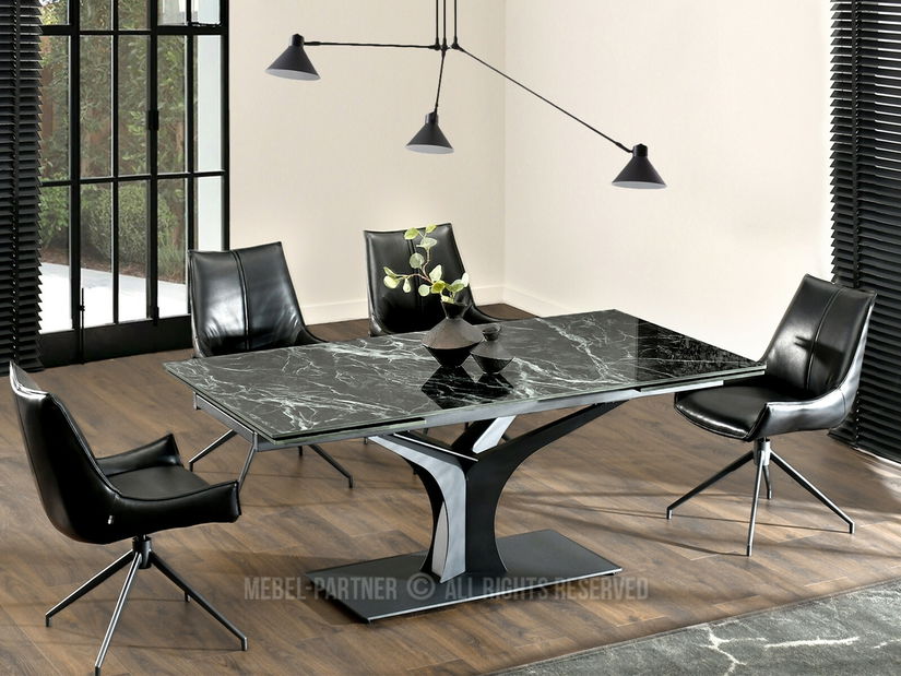 Masă sufragerie Entornaban (verde + negru)