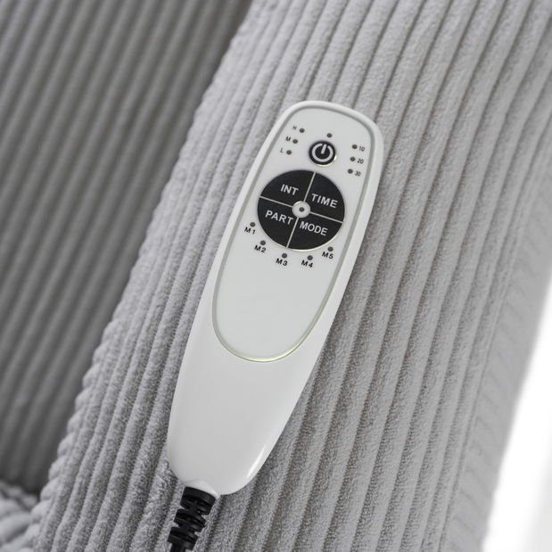 Masszázsfotel Banesto (világosszürke) 