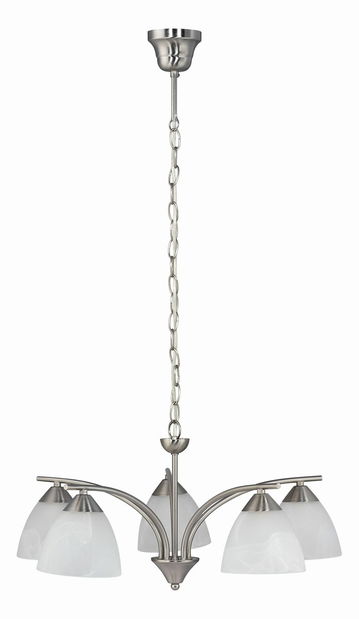 Lustră Tristan 7205 (crom satin + sticlă piatră de orez)