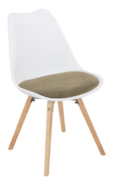 Jedálenská stolička Samim (hnedá + buk)