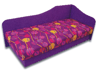 Jednostruki krevet (kauč) 80 cm Lady 87 (Ljubičasta 49 + Ikarus 43) (D)