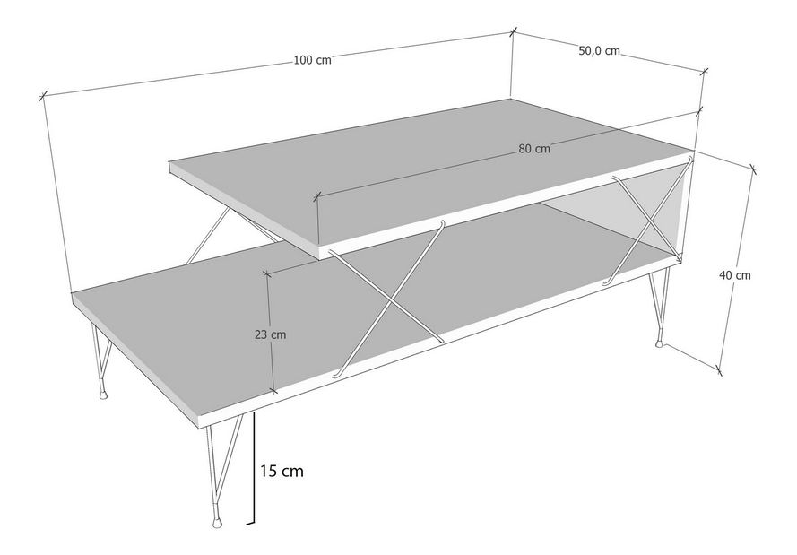 Dohányzóasztal Loira (antracit)