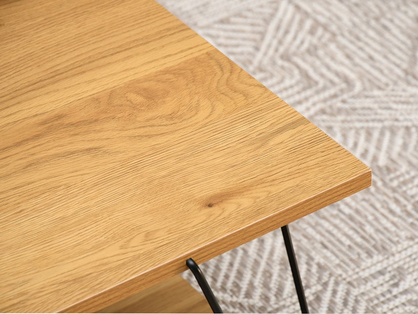 Konferenčný stolík Haika (dub + čierna)