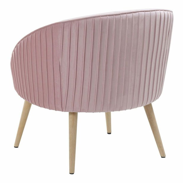 Kreslo TOMSO (zamat) (ružová)