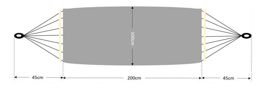 Plasă balansoar Nawi 3 (gri)