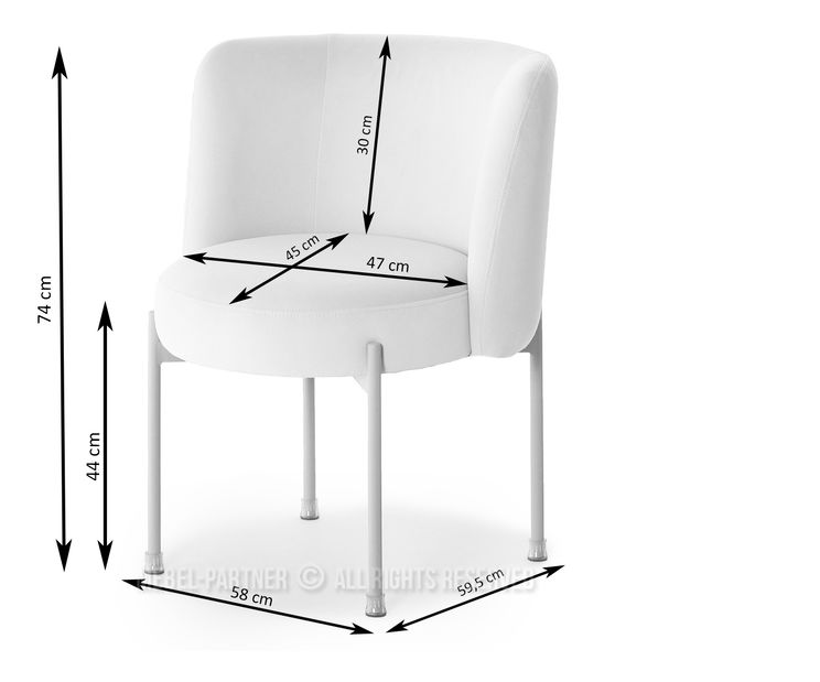 Scaun Charliez (bej + auriu)