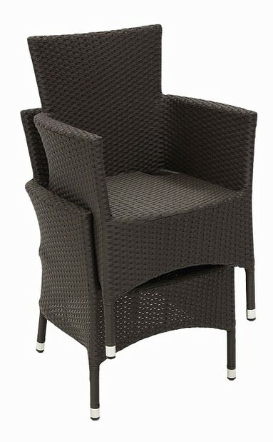 Záhradná zostava Modena II. 1+6 (hnedá) (um. Ratan)