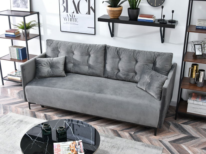 Pohovka dvojsedačka Mastil (čierna)