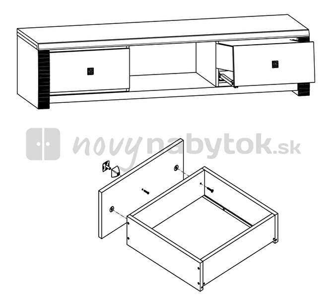 TV stolík BRW Senegal A RTV2S