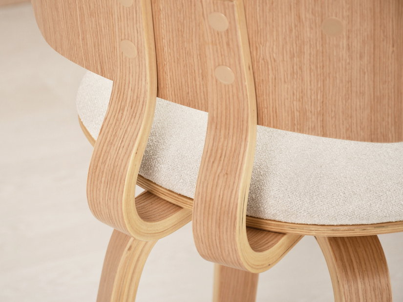 Scaun Heindrich (crem + stejar)