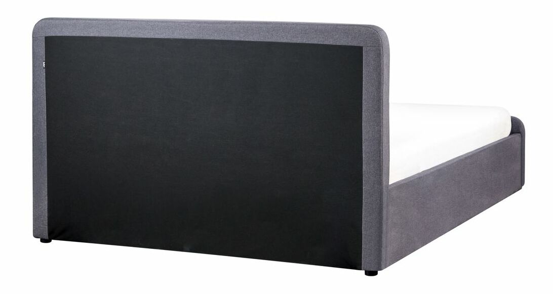 Franciaágy 160 cm Renza (sötétszürke) (ágyráccsal)