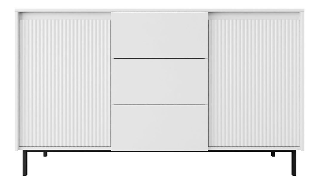 Komoda Somkera 2D3SZ (bijela + crna) 