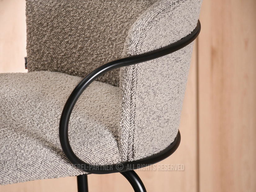 Stolička Sofia (svetlobéžová + čierna)