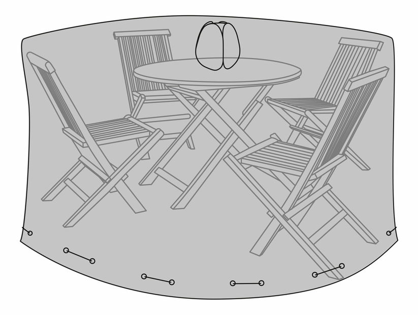Husă pentru mobilier de grădină Lvasalia 2 (negru)