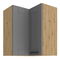 Felső sarok konyhaszekrény Lucid 60x60 GN-72 2F (90°) (korpus: artisan tölgy + front: mdf porszürke)