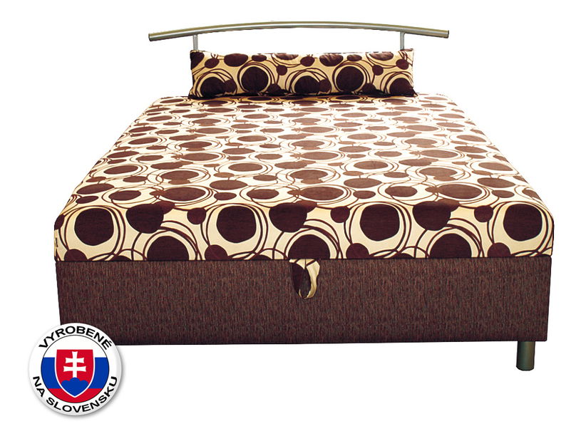 Manželská posteľ 140 cm Benab Elsona 140 (s roštom, matracom a snímateľným vankúšom)